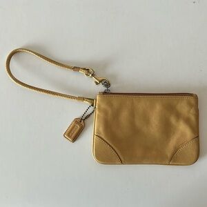 COACH Leather Wristlet